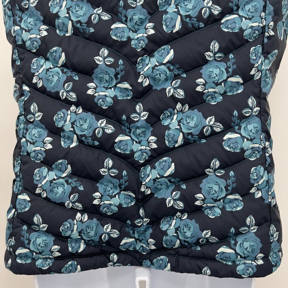 The North Face 550 Floral Goose Down Puffer Ski Vest Women's M - Picture 8 of 12
